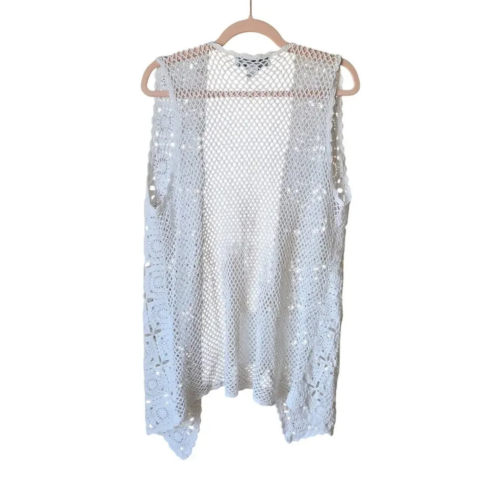 Style New York Crochet Vest Size Medium Boho